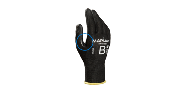 Nuevos guantes negros de protección contra cortes
